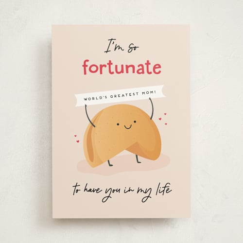 This is a vanilla mothers day cards with standard by Erica Krystek called fortunate printing on signature in greeting cards