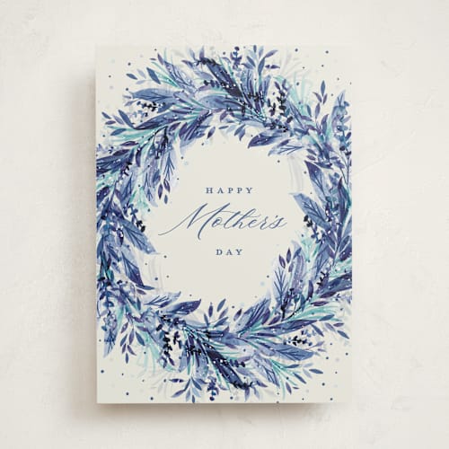 This is a royal mothers day cards with standard by Jackie Crawford called floral bliss printing on signature in greeting cards