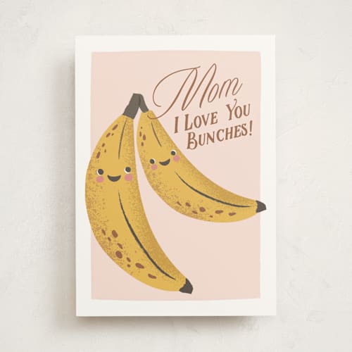 This is a banana mothers day cards with standard by Karidy Walker called love you bunches printing on signature in greeting cards