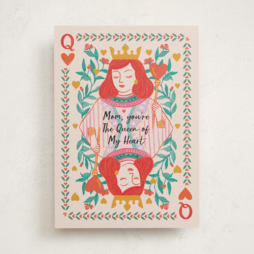 This is a amber mothers day cards with standard by Elly called queen printing on signature in greeting cards