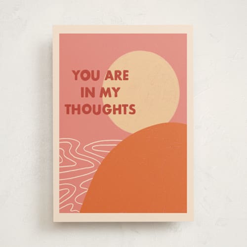 This is a brick sympathy cards with standard by Janna Sue Design called thoughtful sunset printing on signature in greeting cards