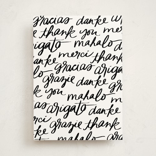This is a ink greeting cards with standard by Cindy Reynolds called mahalo printing on signature in greeting cards