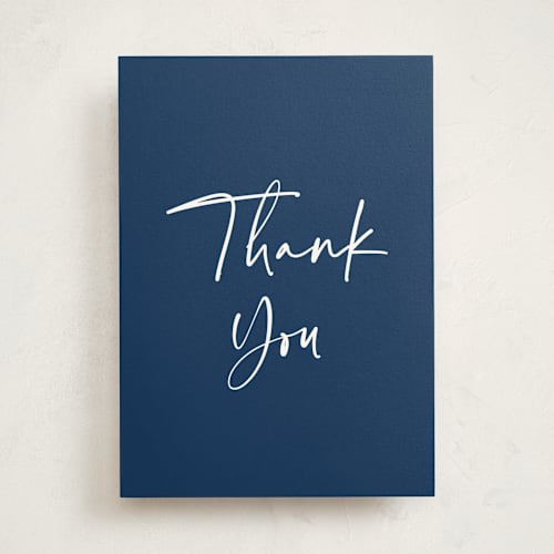 This is a navy greeting cards with standard by Kerry Doyle called semi formal printing on signature in greeting cards