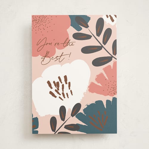 This is a rose greeting cards with standard by Summer Winkelman called you're the best! printing on signature in greeting cards