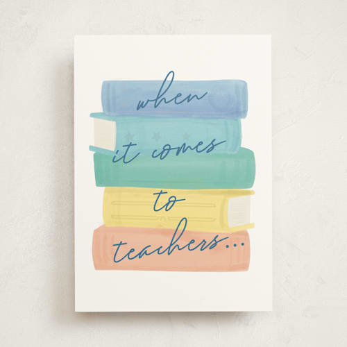 This is a primary greeting cards with standard by Tennie and Co. called chapter printing on signature in greeting cards
