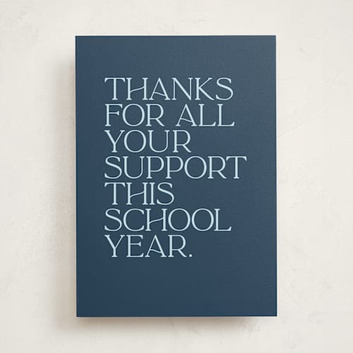 This is a navy greeting cards with standard by Lea Delaveris called simply modern printing on signature in greeting cards