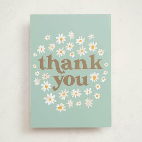 This is a garden greeting cards with standard by Kiley Bennett called sweet daisy printing on signature in greeting cards