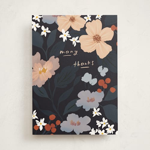 This is a midnight greeting cards with standard by Julie Murray called you made the difference printing on signature in greeting cards