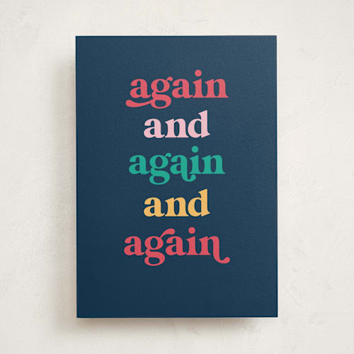 This is a navy valentines day cards with standard by Leah Ragain called i'd choose you again printing on signature in greeting cards