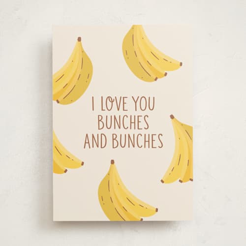 This is a sunshine valentines day cards with standard by Erica Krystek called bunches & bunches printing on signature in greeting cards