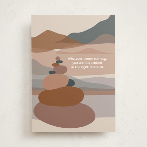 This is a desert valentines day cards with standard by Jenna Holcomb called my rock printing on signature in greeting cards