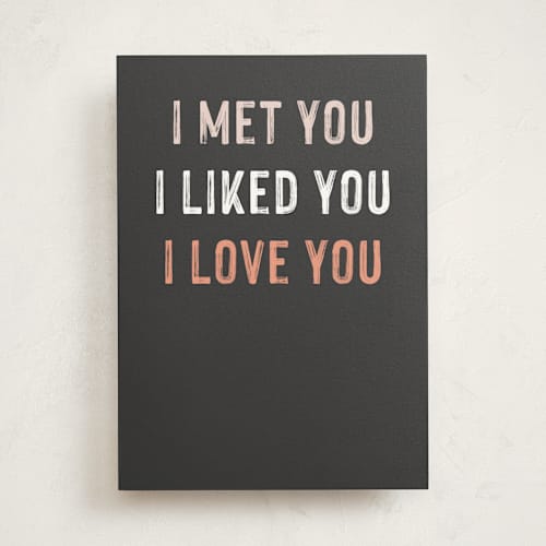 This is a charcoal valentines day cards with standard by Jessie Steury called i'm keeping you printing on signature in greeting cards
