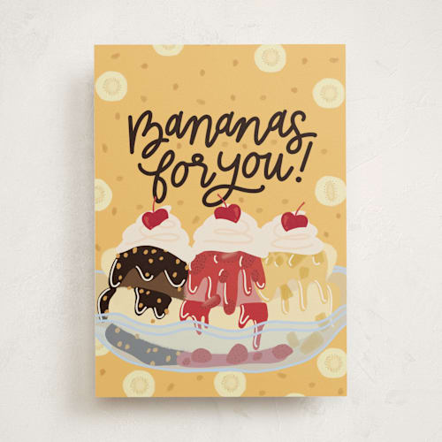 This is a honey valentines day cards with standard by Lauren Jinhee called let's never split printing on signature in greeting cards