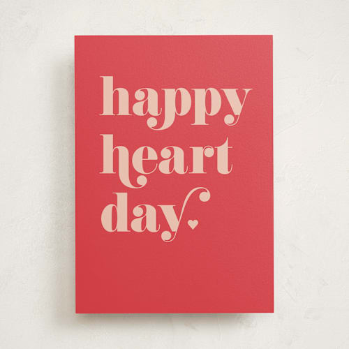This is a apple valentines day cards with standard by Alexandra Cohn called foil heart day printing on signature in greeting cards