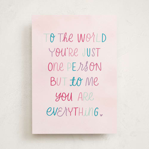 This is a pearl valentines day cards with standard by Ashley DeMeyere called everything to me printing on signature in greeting cards
