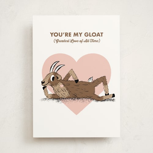 This is a wood valentines day cards with standard by mo kelley called my gloat printing on signature in greeting cards