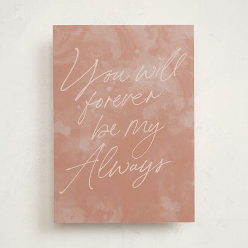 This is a rose valentines day cards with standard by Angela Thompson called my always printing on signature in greeting cards