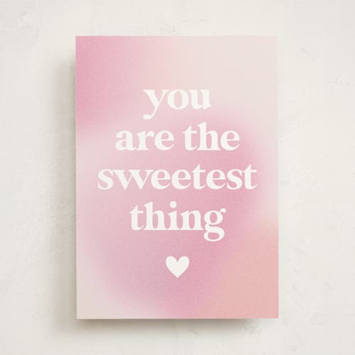 This is a peony valentines day cards with standard by Iveta Angelova called cotton candy printing on signature in greeting cards