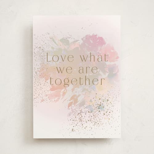 This is a rose valentines day cards with standard by Lori Wemple called floral printing on signature in greeting cards