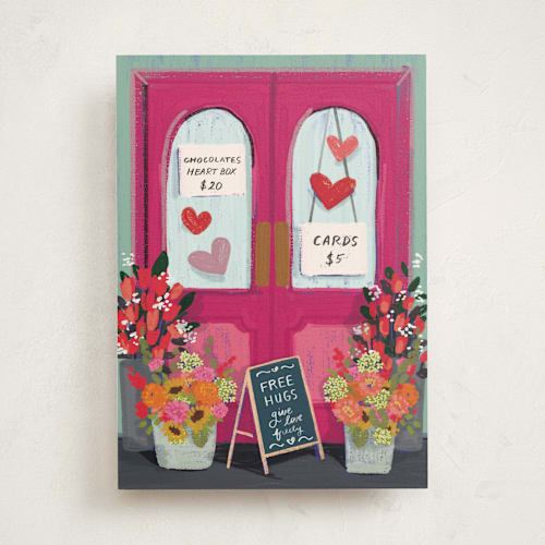 This is a azalea valentines day cards with standard by Becky Nimoy called valentine gift shop printing on signature in greeting cards