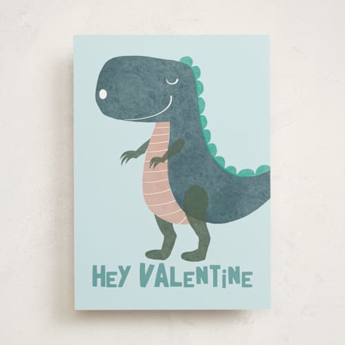 This is a marine valentines day cards with standard by Emanuela Carratoni called you are dino-mite printing on signature in greeting cards