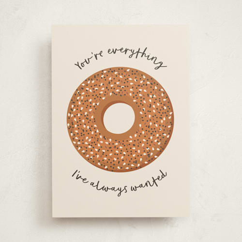 This is a cinnamon valentines day cards with standard by Erica Krystek called my everything printing on signature in greeting cards