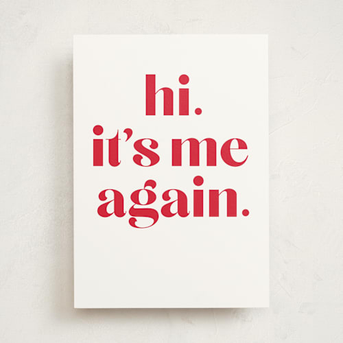This is a holly valentines day cards with standard by Robert and Stella called me again printing on signature in greeting cards