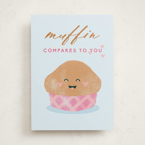 This is a muffin valentines day cards with standard by Susan Zinader called muffin printing on signature in greeting cards