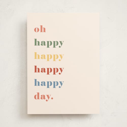 This is a coral wedding cards with standard by Amy Kross called rain thank printing on signature in greeting cards