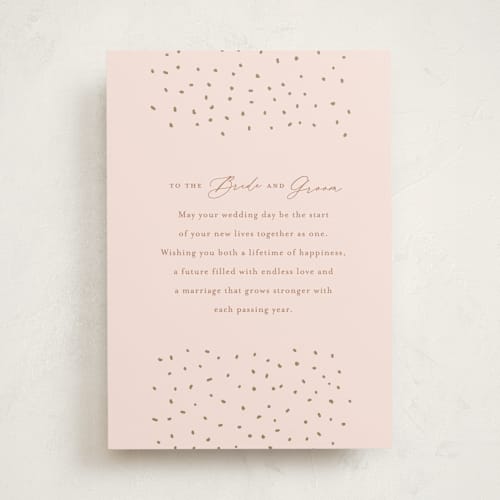 This is a carnation wedding cards with standard by Alethia Frye called endless love printing on signature in greeting cards