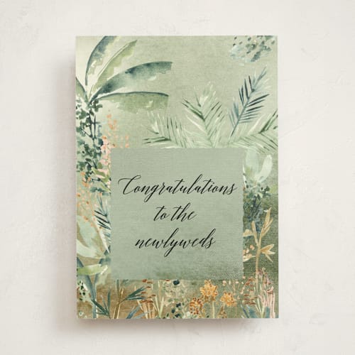 This is a forest wedding cards with standard by Petra Kern called in the wildest dreams printing on signature in greeting cards