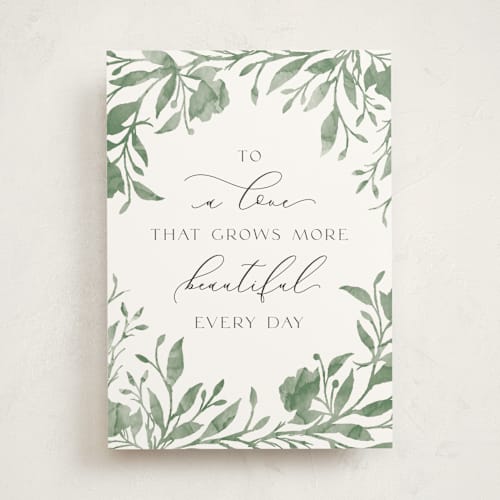 This is a lily wedding cards with standard by Melanie Kosuge called hyde park printing on signature in greeting cards