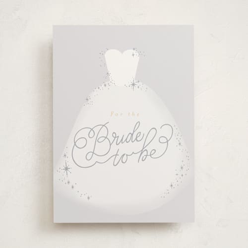 This is a fog wedding cards with standard by Itsy Belle Studio called for the bride to be printing on signature in greeting cards