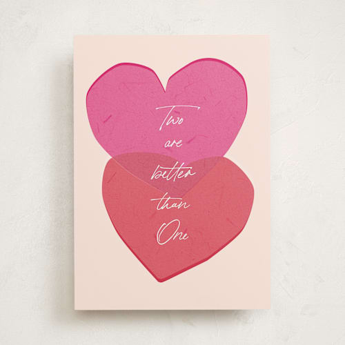 This is a cupcake wedding cards with standard by Design Lotus called two are better printing on signature in greeting cards