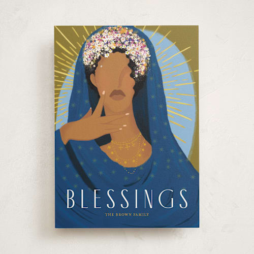 This is a olive met with standard by Marabou Design called blessed printing on signature in standard