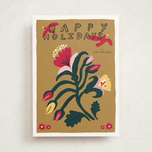 This is a golden met with standard by Elliot Stokes called winter flower printing on signature in standard