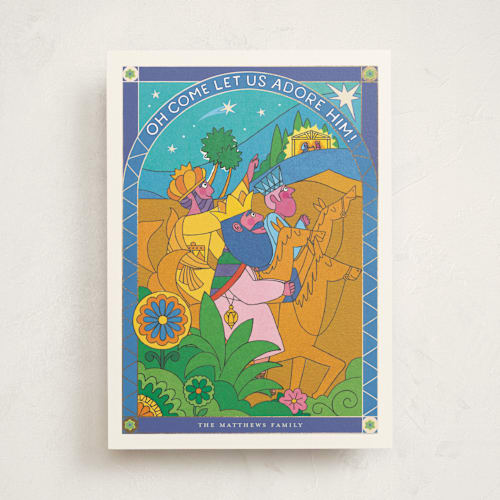 This is a azure met with foil pressed by Morgan Ramberg called a starlit journey printing on signature in standard