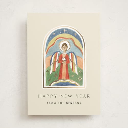 This is a cream met with foil pressed by Amy Kross called messenger printing on signature in standard