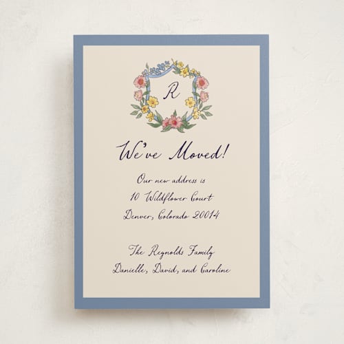 This is a cornflower moving announcements with standard by Chris Griffith called a wedding in low country printing on signature in standard