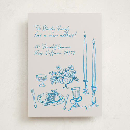 This is a aquatic moving announcements with standard by Cass Loh called tablescape drawing printing on signature in standard