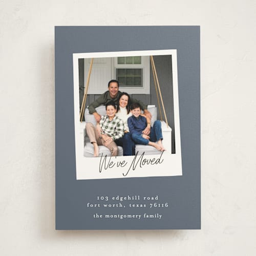 This is a atlantic moving announcements with standard by Karidy Walker called holiday snapshot printing on signature in standard