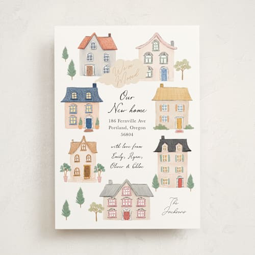 This is a cloud moving announcements with standard by Elly called houses printing on signature in standard