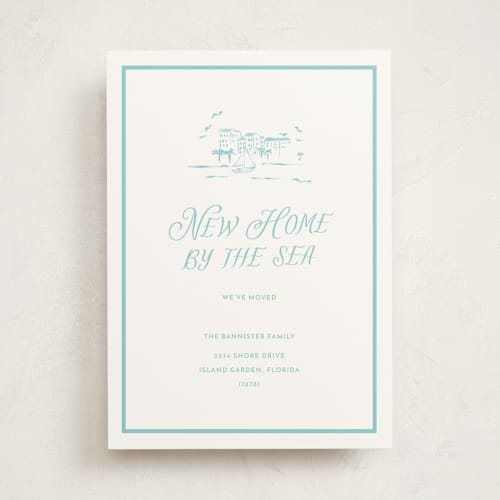 This is a caribe moving announcements with standard by Pati Cascino called by the sea printing on signature in standard