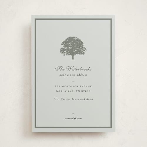 This is a stonewall moving announcements with standard by Sara Hicks Malone called o a k printing on signature in standard
