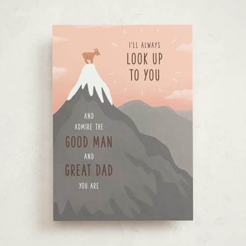This is a mountain tbd with standard by Dawn Pope called goat top printing on signature in greeting cards