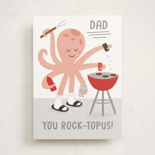 This is a blush tbd with standard by Dawn Pope called ink-redible dad printing on signature in greeting cards