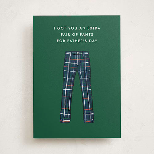 This is a emerald tbd with standard by Becky Nimoy called pair of pants printing on signature in greeting cards