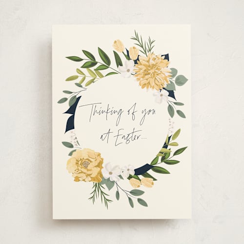 This is a sunny tbd with standard by Susan Moyal called easter thoughts printing on signature in greeting cards