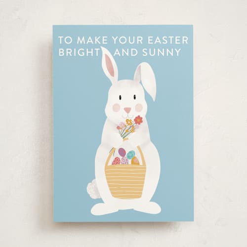 This is a sky tbd with standard by Jenna Holcomb called bunny money printing on signature in greeting cards