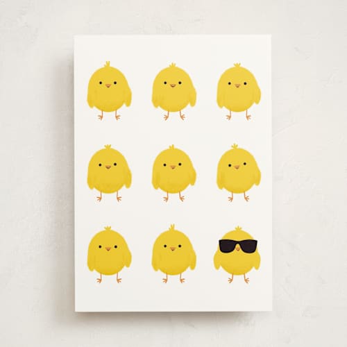 This is a highlighter tbd with standard by mo kelley called the coolest chick printing on signature in greeting cards